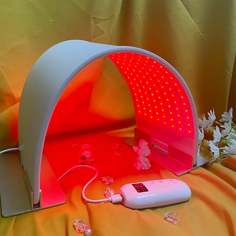 7 Color LED Light Therapy Handheld Machine SPA LED Red Light Therapy Face Mask Instrument ZA Plug Type
