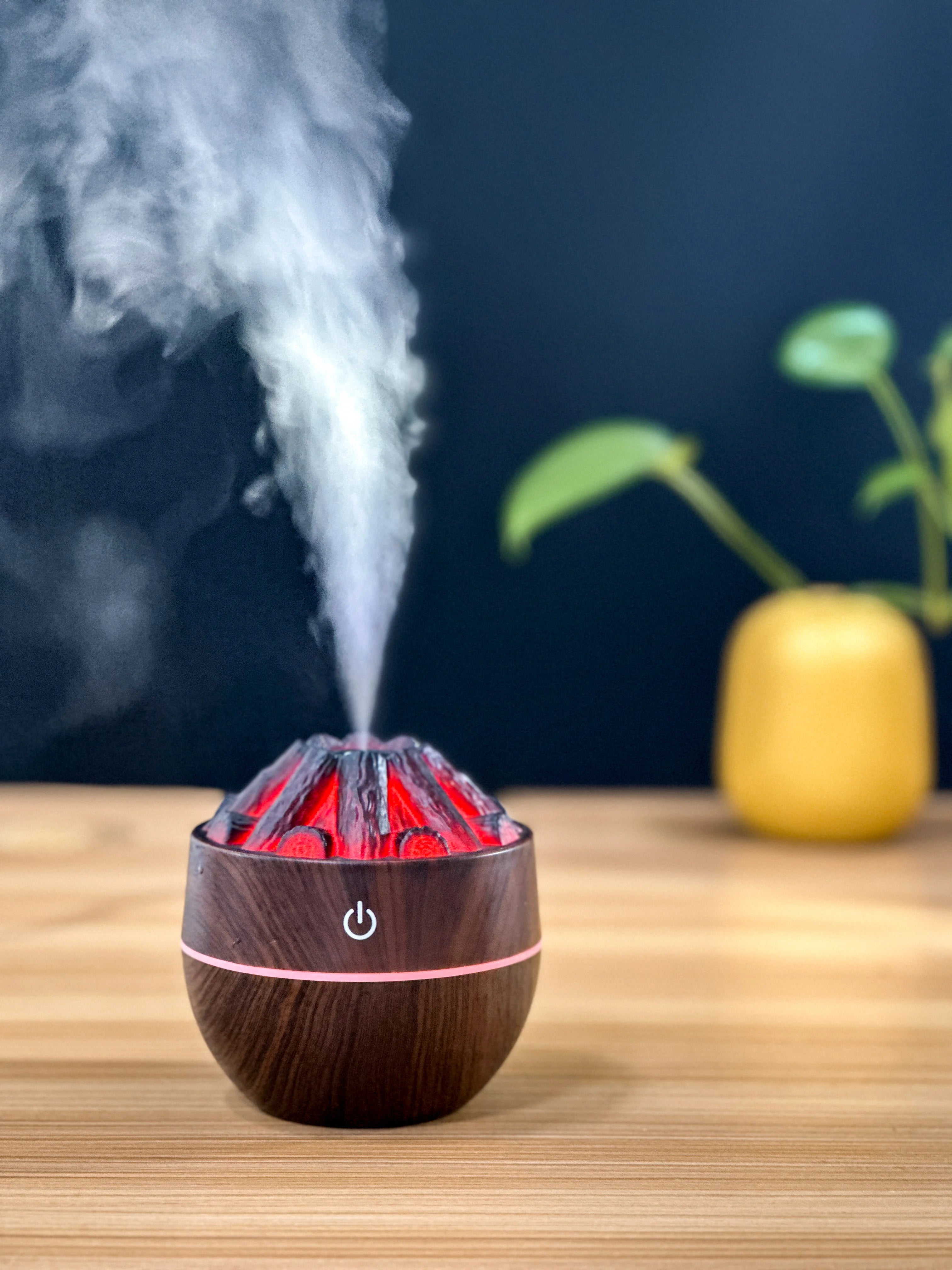 New Charcoal Humidifier USB Home Office Car Desktop Mini Silent Fog Flame Humidifier