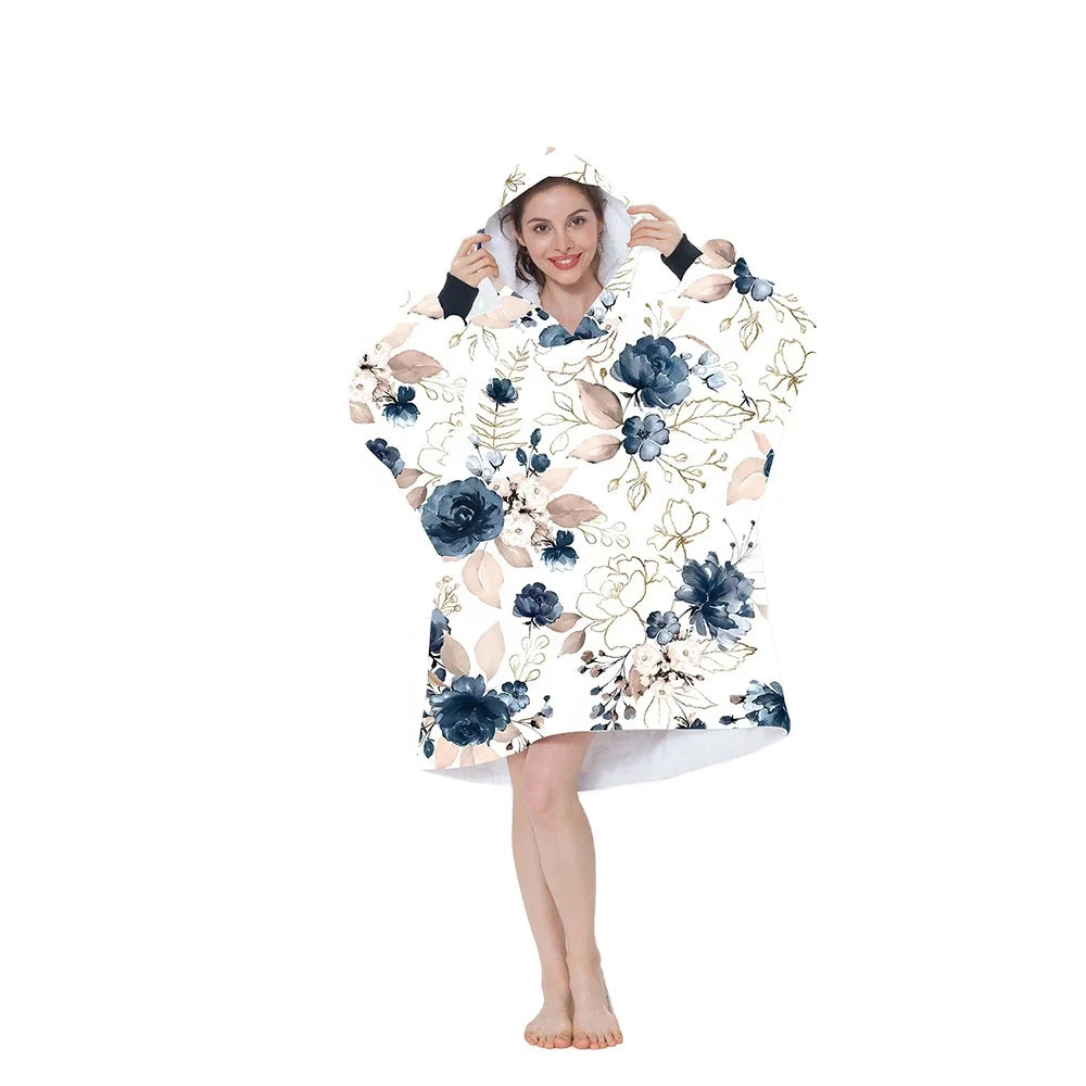 The Signature Oodie — Oversized Sherpa Fleece Hoodie Blanket