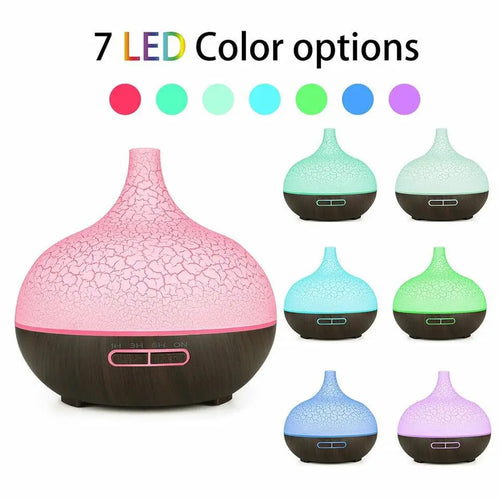 Creative Home Mini Ultrasonic Aromatherapy Humidifier Diffuser Plastic Design USB Powered Low Noise 0.5-1L Capacity 2-8 Hours