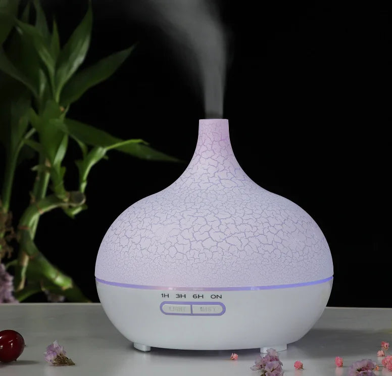 Creative Home Mini Ultrasonic Aromatherapy Humidifier Diffuser Plastic Design USB Powered Low Noise 0.5-1L Capacity 2-8 Hours