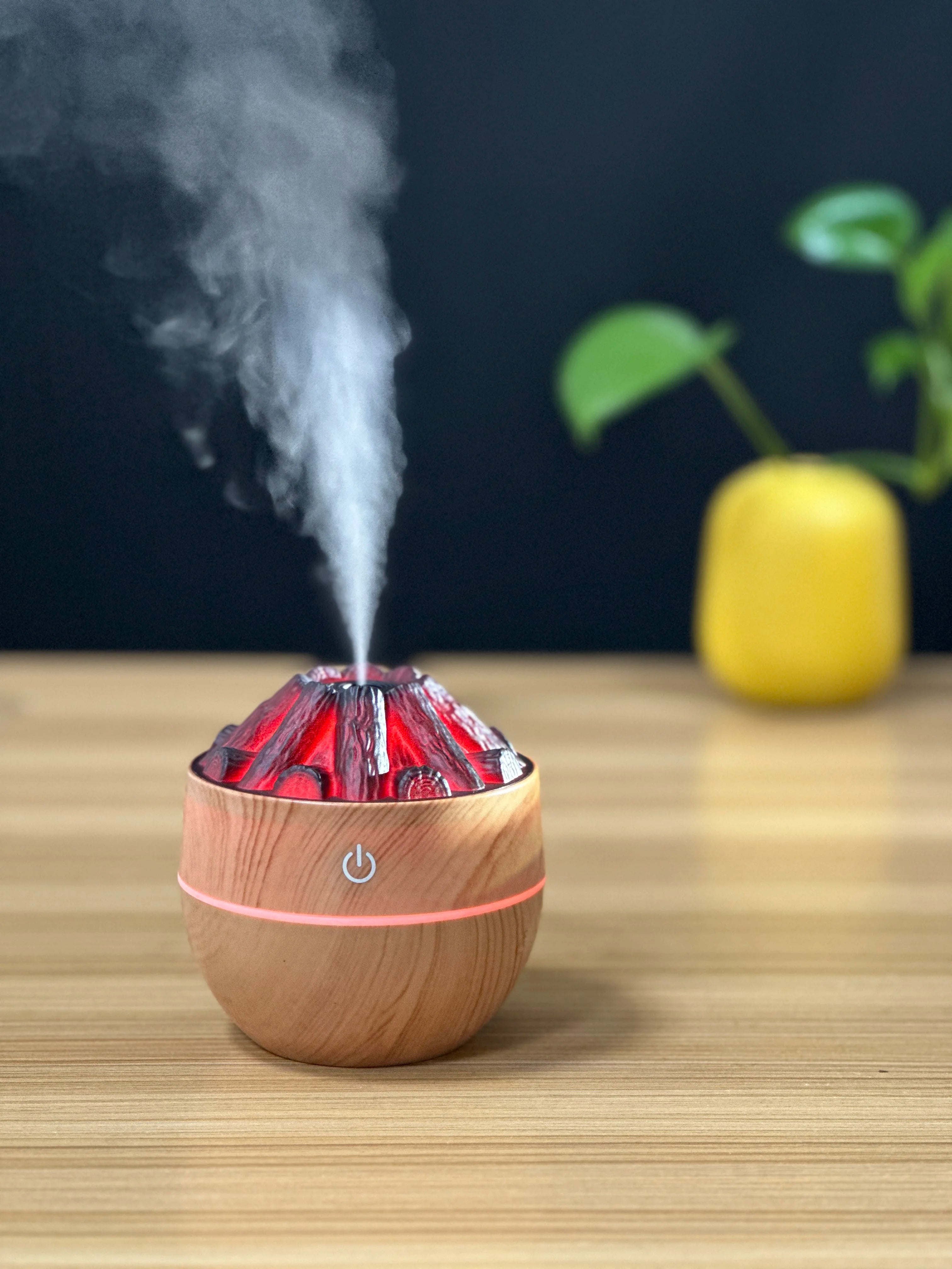 New Charcoal Humidifier USB Home Office Car Desktop Mini Silent Fog Flame Humidifier