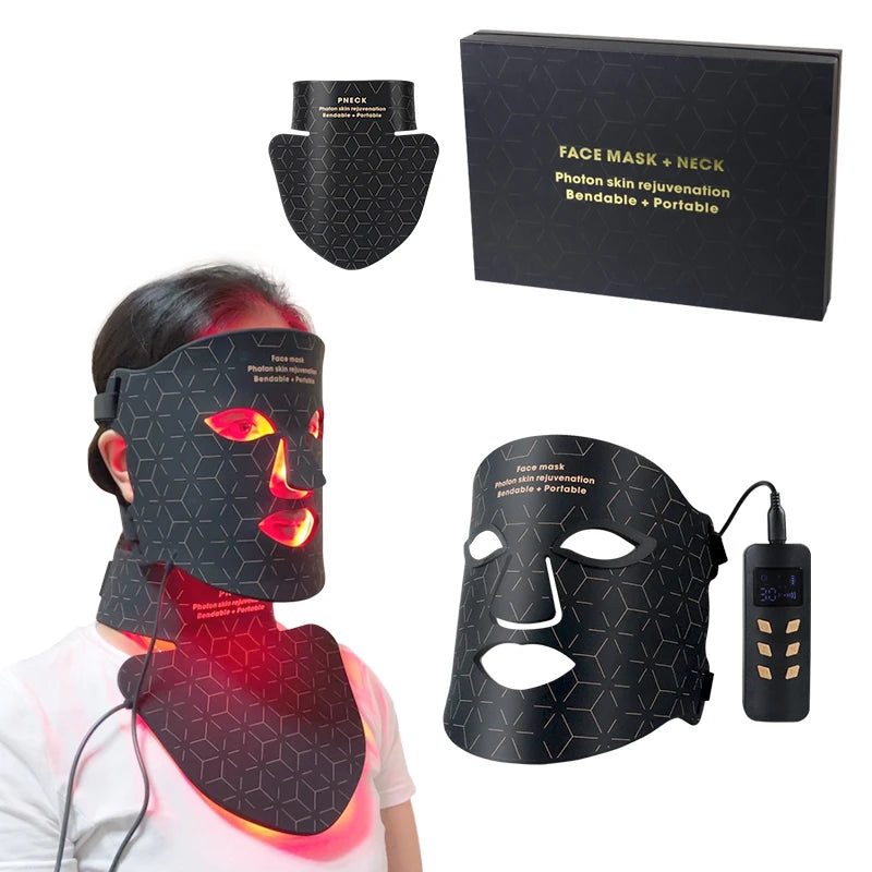 Wholesale OEM Led Facial Mask Silicone Red Light Therapy Face Mask With Custom Logo