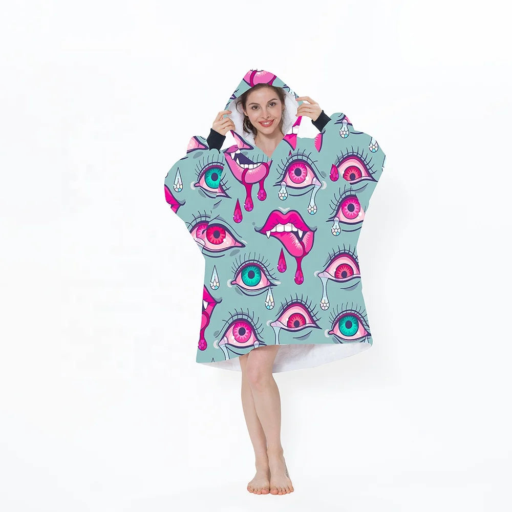 The All-Seasons Oodie — Foldable Wearable Blanket for Adults & Kids
