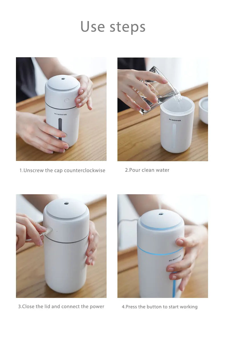 New Product Kids Baby Cute Mini  Aromatherapy Diffuser Essential Oil Ultrasonic Humidifier
