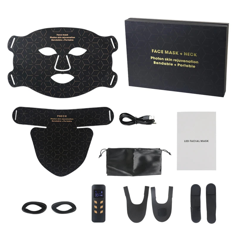 Wholesale OEM Led Facial Mask Silicone Red Light Therapy Face Mask With Custom Logo